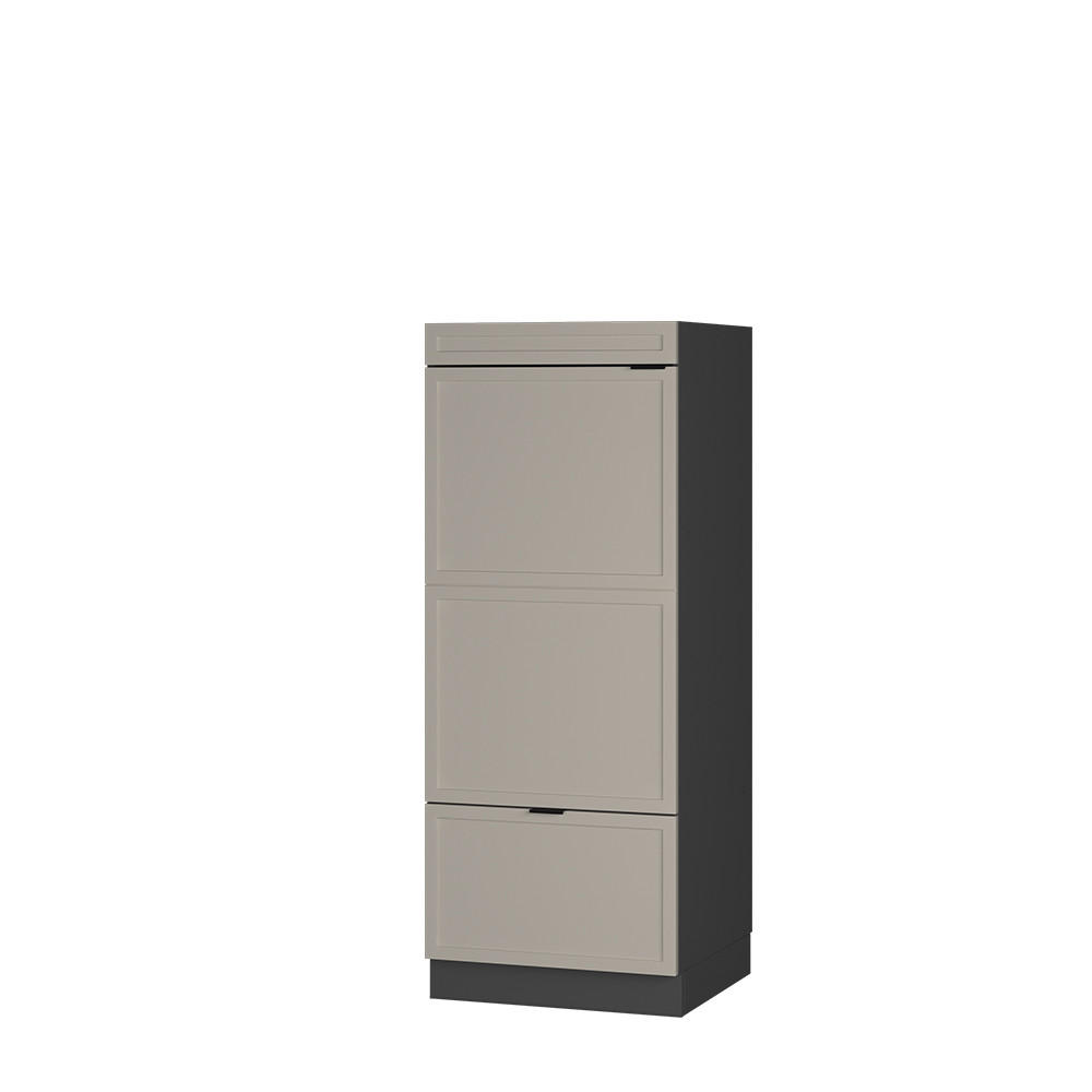 MIKROWELLENSCHRANK Fame-Line GrauBeige 60 cm - Anthrazit/Grau, Holzwerkstoff (60/153.6/58.1cm) - Vicco