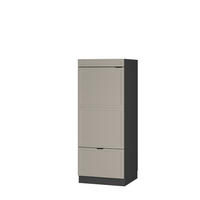 MIKROWELLENSCHRANK Fame-Line GrauBeige 60 cm - Anthrazit/Grau, Holzwerkstoff (60/153.6/58.1cm) - Vicco