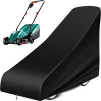 RASENMÄHER-ABDECKUNG 140 x 56 x 103 cm wasserdicht 420D Oxford Schwarz - Schwarz, Kunststoff (56/103/140cm)