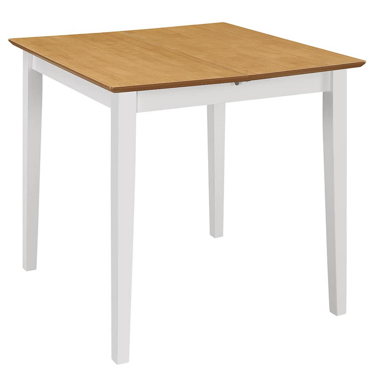 ESSTISCH Ausziehbar Weiss (80-120)X80/74 Cm Mdf - Weiß, Holzwerkstoff (120/80/74cm) - vidaXL