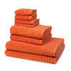 FROTTIERSET Vienna Style Supersoft 8-teilig - Orange, Textil (50/100cm) - Vossen