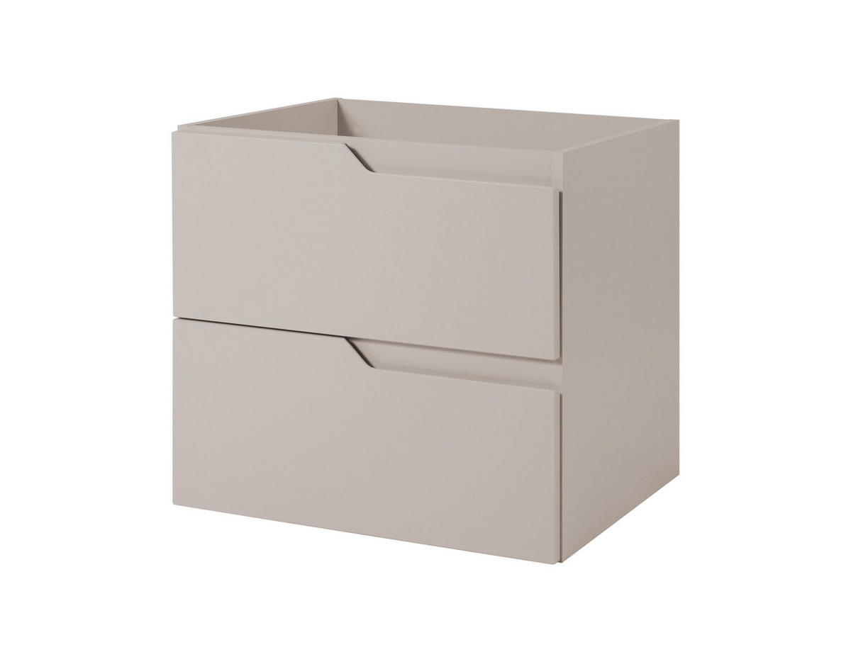BADEZIMMERSCHRANK: Kaschmir, 140 (2 x 60 + 20) x 46 x 58 cm - Kaschmir, Holzwerkstoff (140/58/46cm) - 3XE LIVING