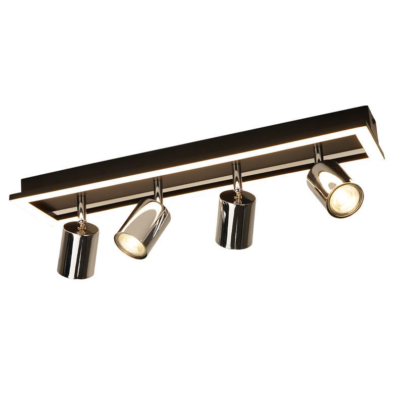 DECKENLEUCHTE Day 52/13/15.5cm - Schwarz, Metall (52/13/15.5cm) - Nettlife