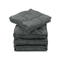 STUHLKISSEN, 4er-Set, 40x40 cm, 55% Baumwolle, 45% Polyester, Grau - Grau, Textil (40/40/6cm) - Zollner