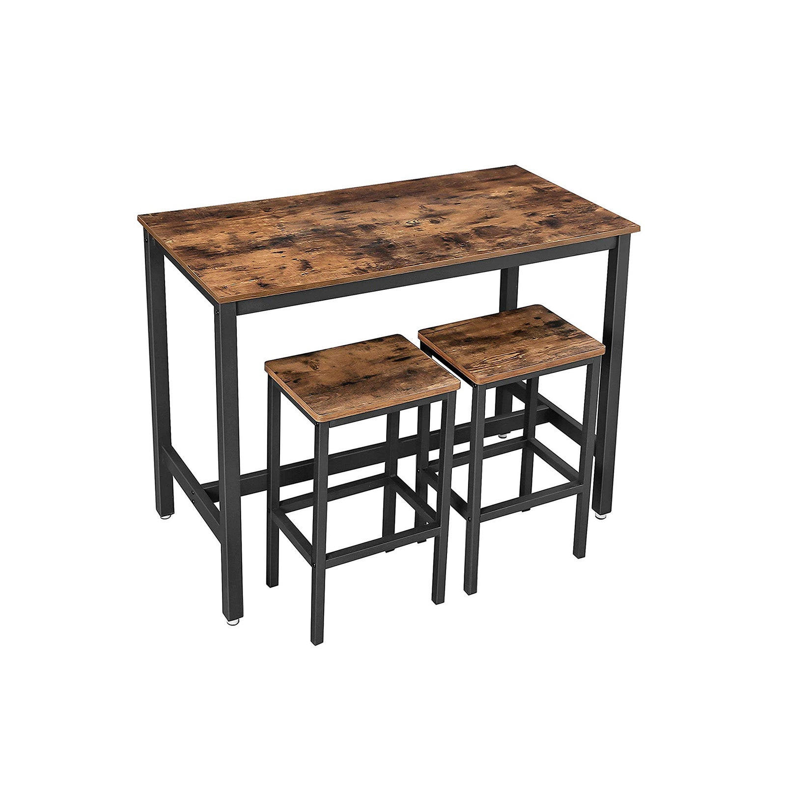 Hansiro Bartisch-Set Braun 60x90x120 cm
