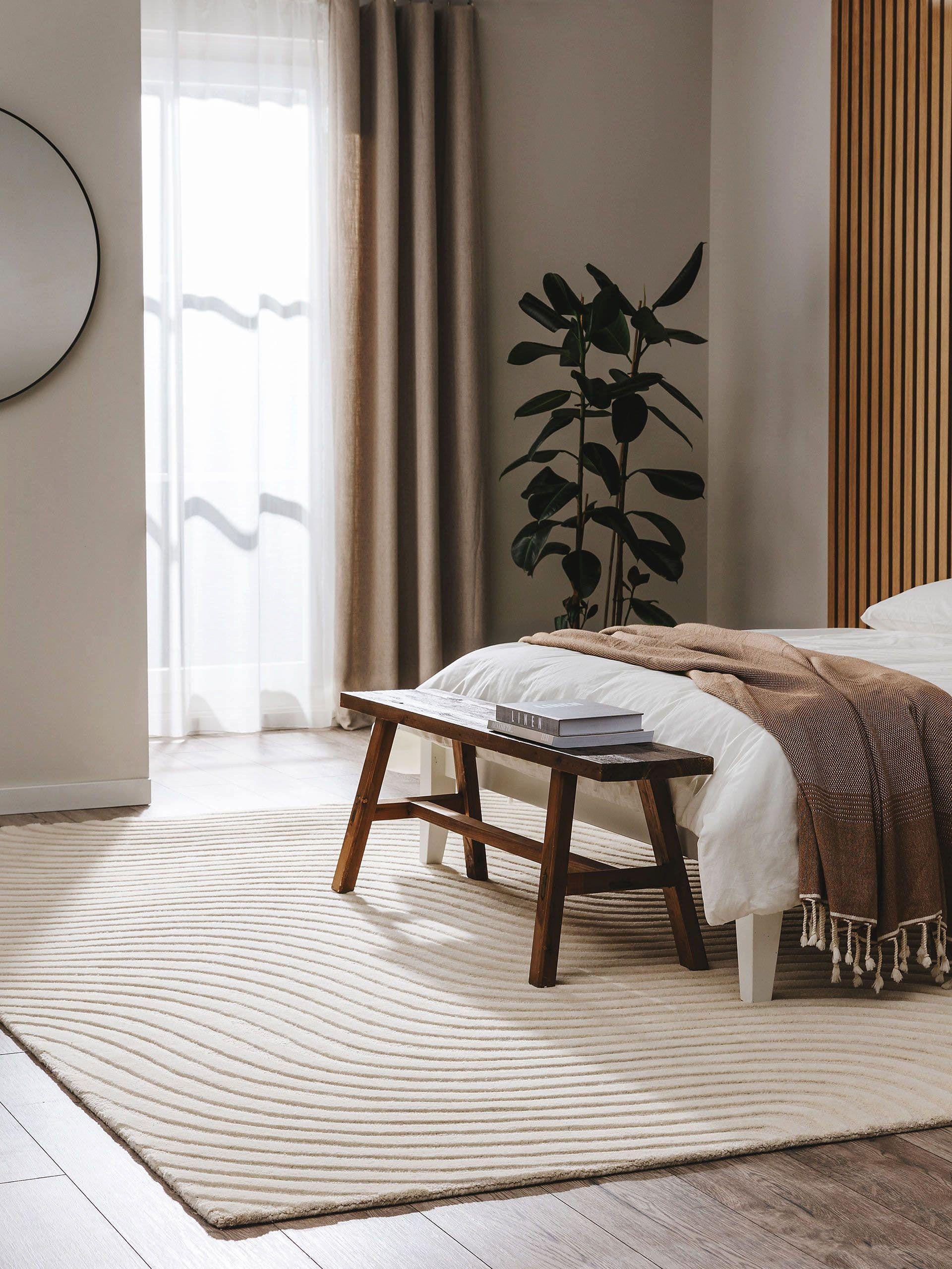 WOLLTEPPICH Tess Cream 120x170 cm - Creme, Textil (120/170cm) - benuta Pure