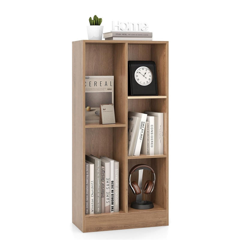 Costway Bücherregal Natur 50x104x24 cm
