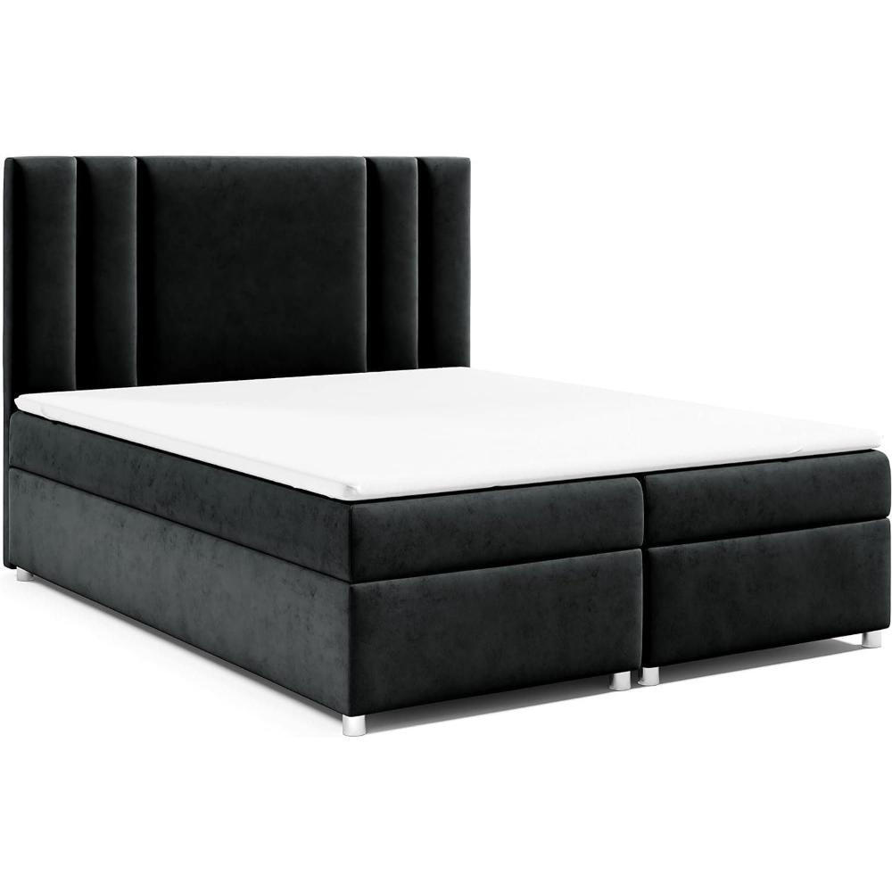 Best For Home Boxbett Schwarz 140x200 cm