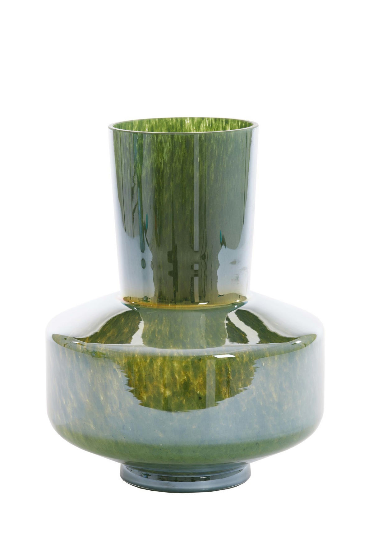 VASE Trasmos Grün Ø23,5/29,5 cm - Grün, Glas (23.5/29.5cm) - Light & Living