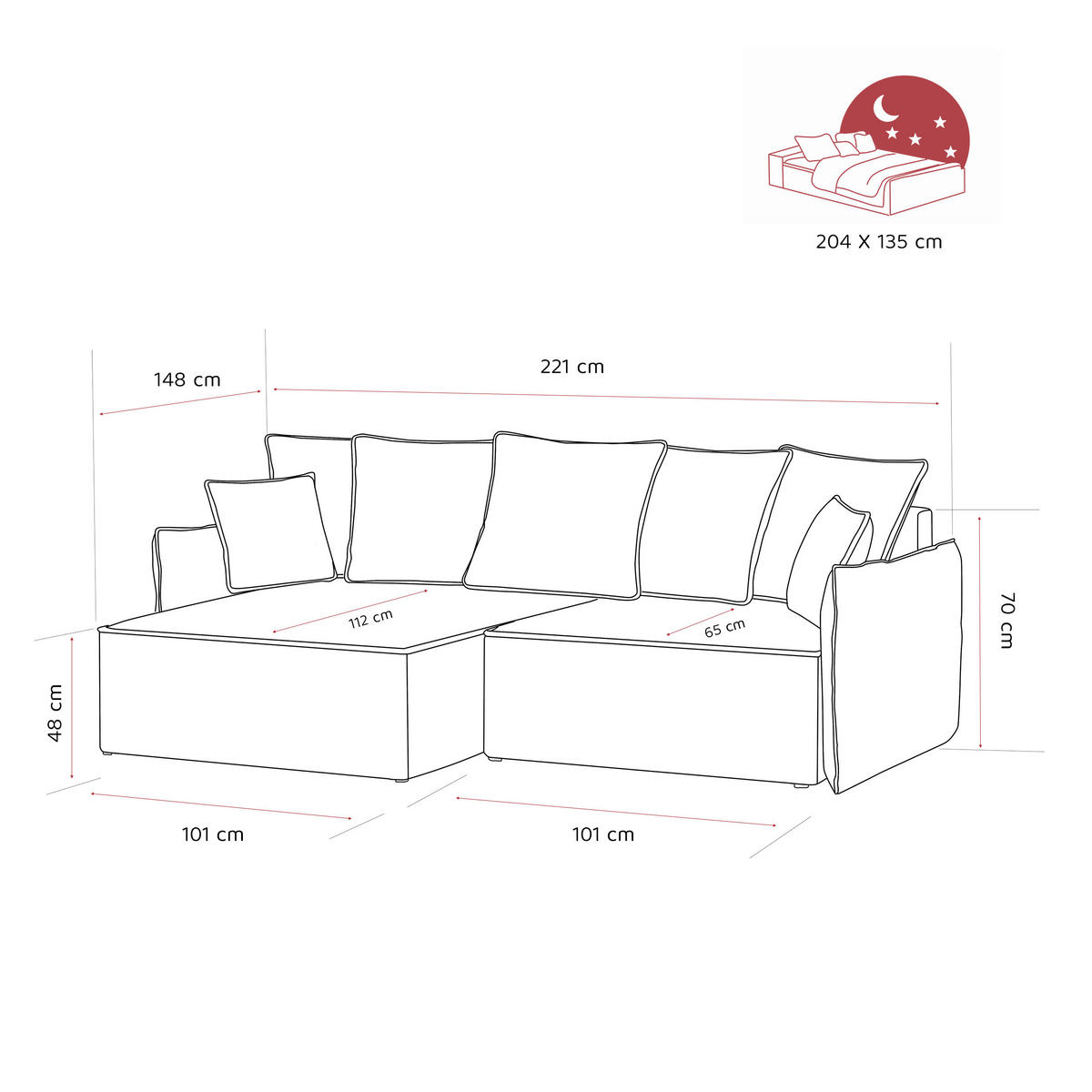 ECKSOFA LEON mit Schlaffunktion und Bettkasten Grün - Grün, Holzwerkstoff/Kunststoff (250/90cm) - Idohome