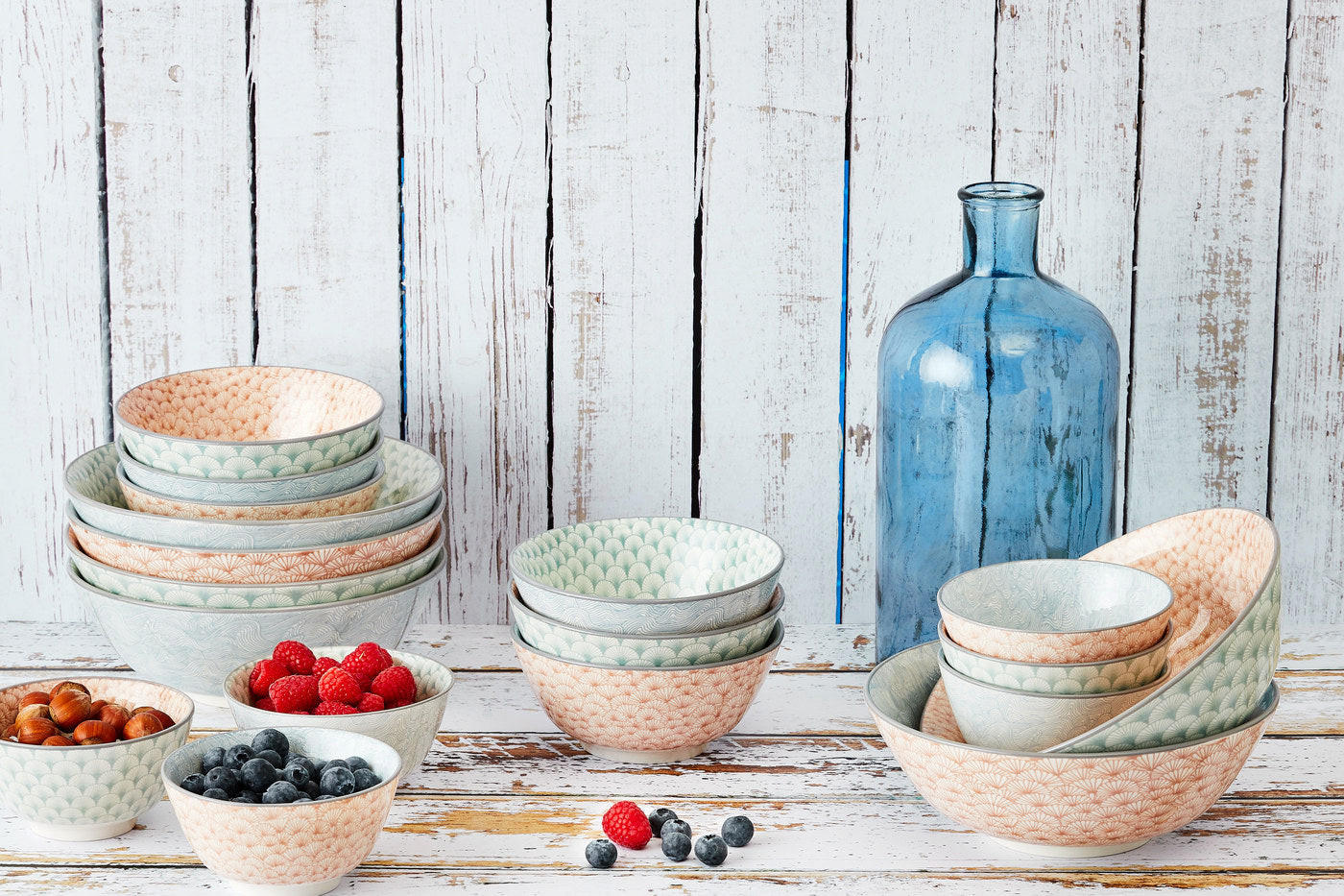 SCHALEN Pattern Ø12cm - 6er-Set - Pastel - Pink, Keramik (12cm) - Björn