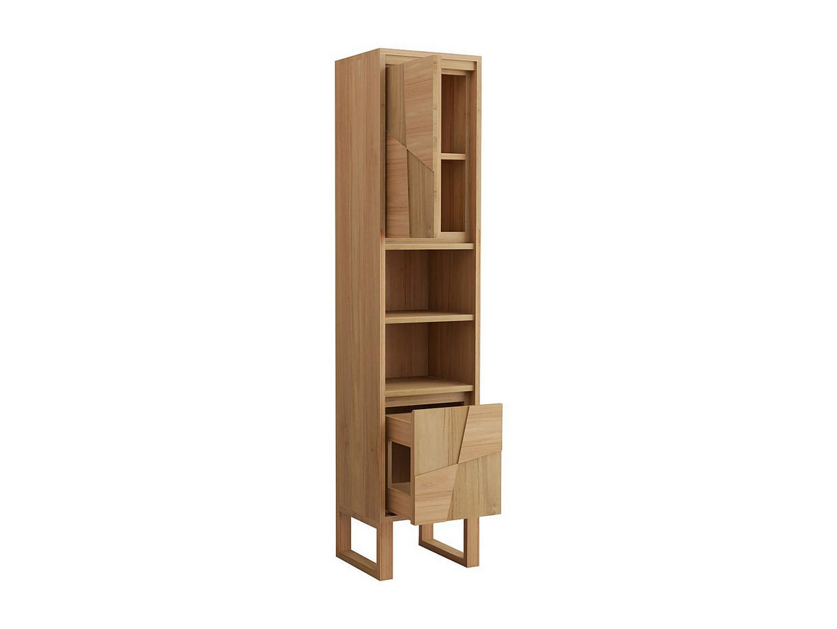 BADSCHRANK - 40 cm x 35 cm - holz - naturfarben hell Mataram - Naturfarben, Holz (40/180/35cm) - Vente-Unique