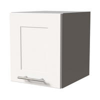 KLAPPHÄNGESCHRANK Oslo W4B/30 Weiß Matt / Grau 30 / 32,5 / 36cm - Weiß/Grau, Holz/Holzwerkstoff (30/36/32.5cm) - Feldmann-Wohnen