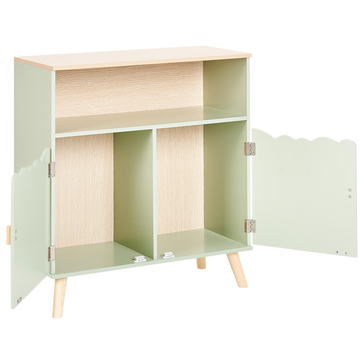 SKŘÍŇ Světle zelená Lackey - světle zelená, kompozitní dřevo (70/74/30cm) - Beliani
