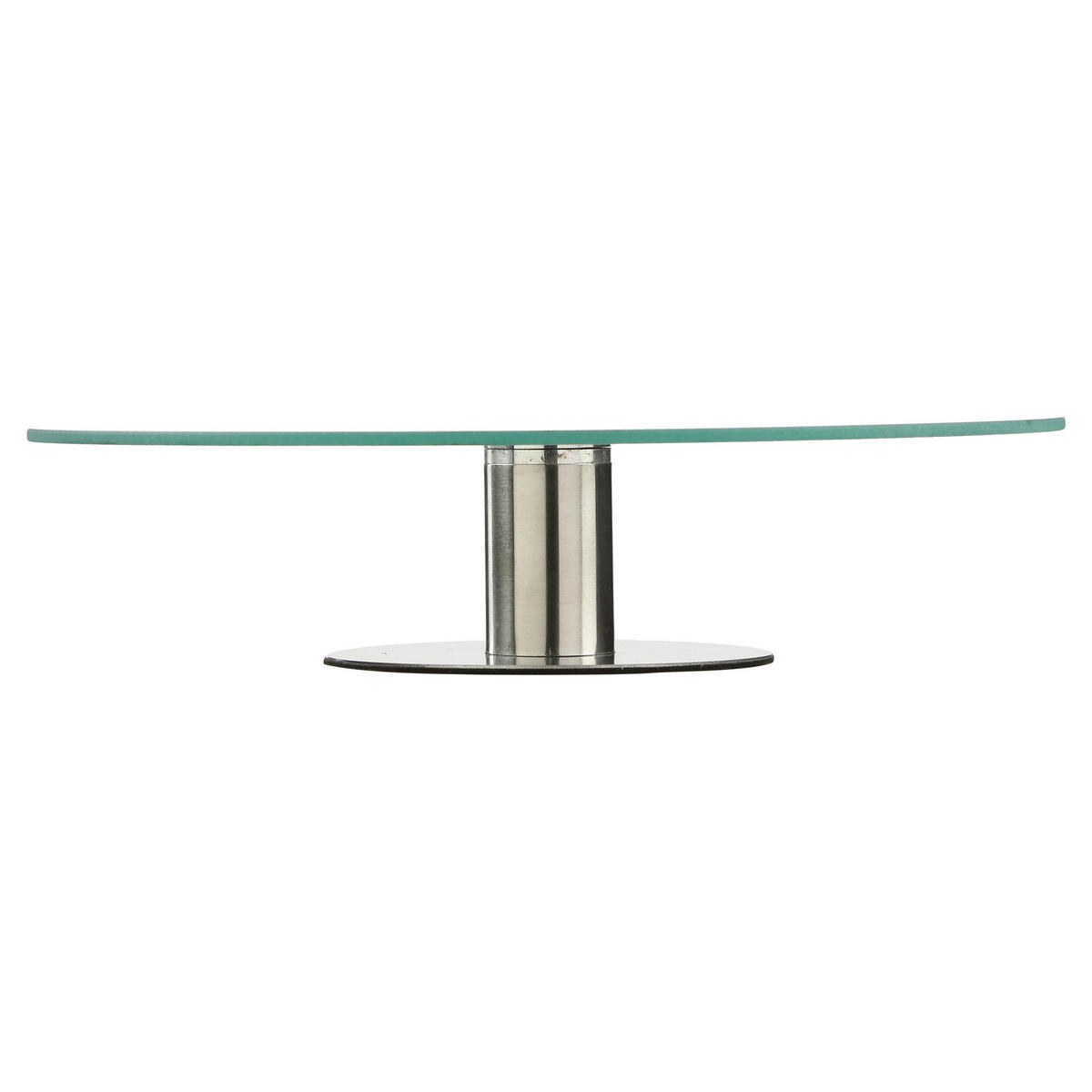 TORTENPLATTE Drehteller für Torte Transparent 9,5/7/28 cm - Transparent, Glas (28cm) - Secret de Gourmet