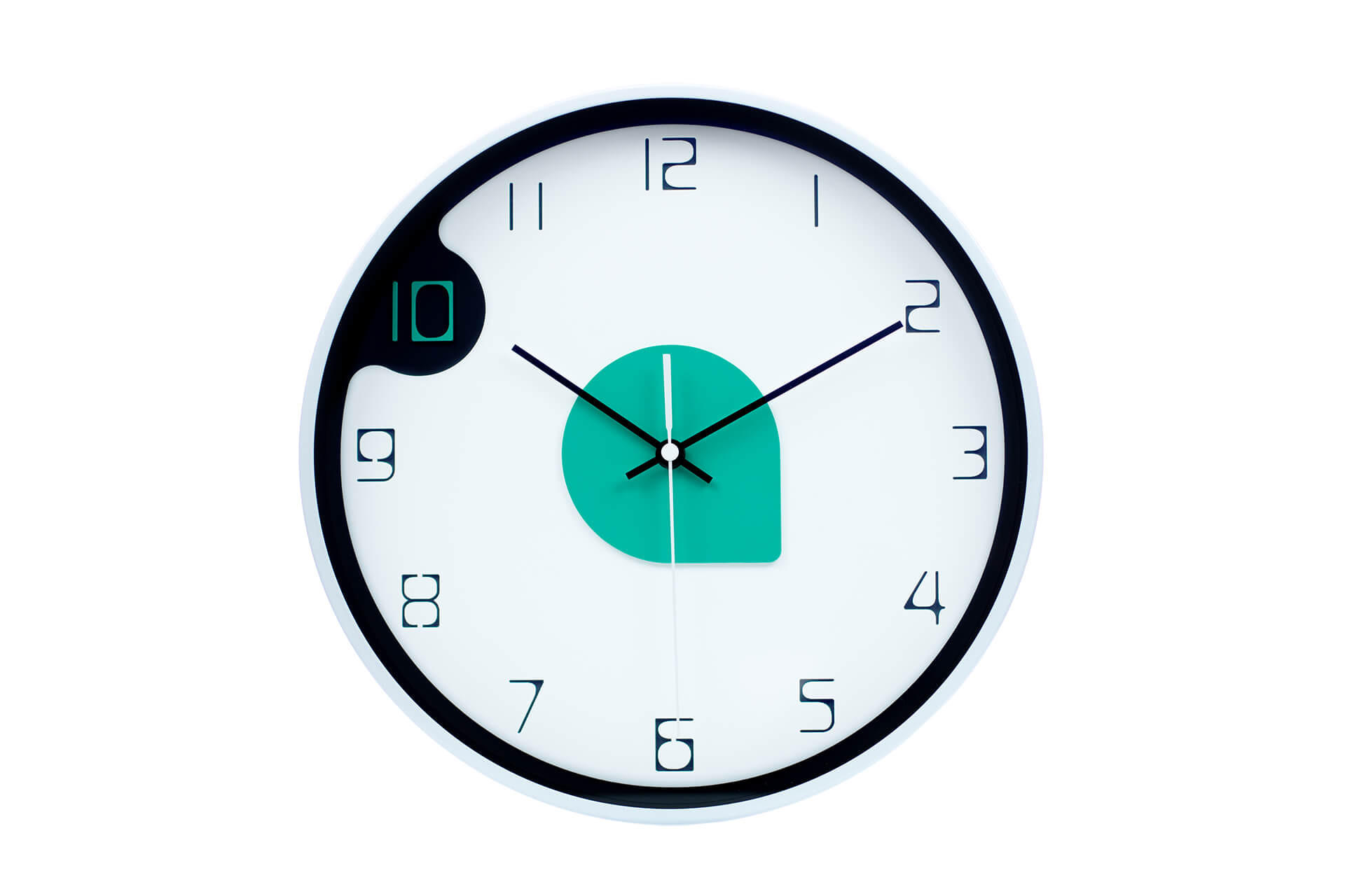 WANDUHR Design Weiß 31/31 cm - Weiß, Holzwerkstoff (1.04/30.5/4cm) - ONZENO