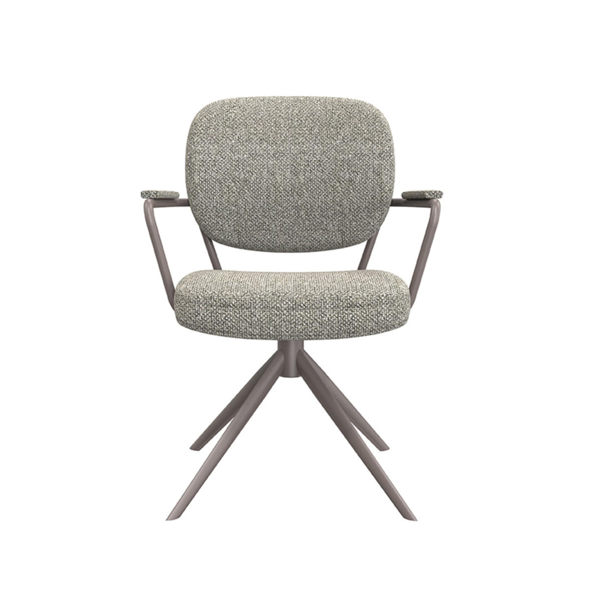 ESSZIMMERSTUHL Basel Grau 64/61/89 cm 2er-Set - Grau, Textil (61/89/64cm) - LABEL51