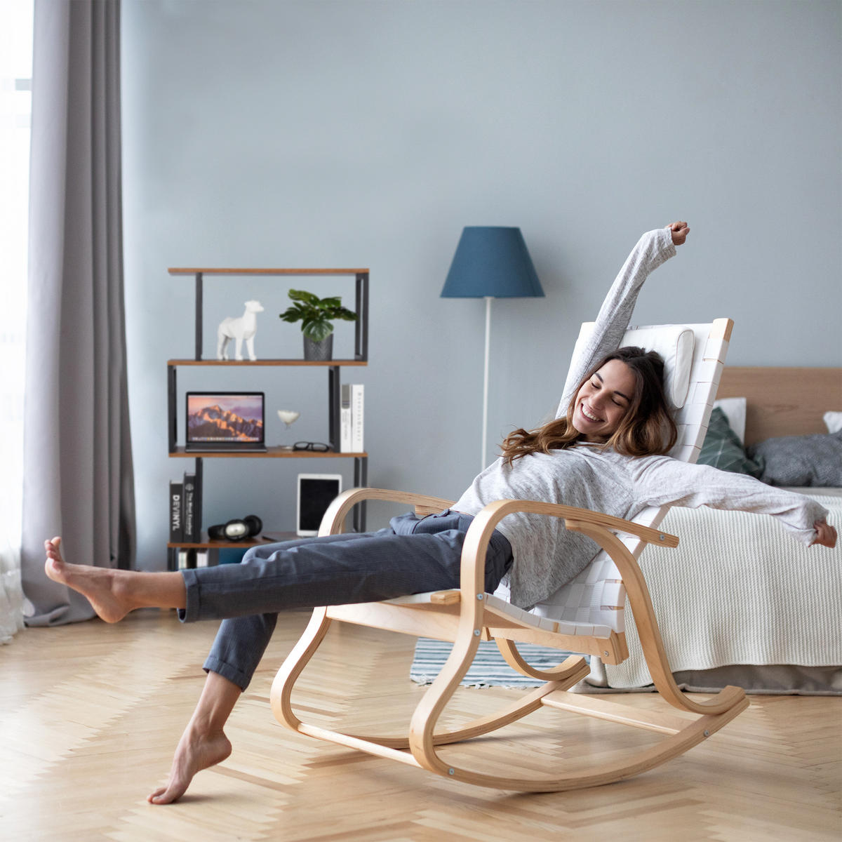 BÜCHERREGAL - Multicolor, Holzwerkstoff/Metall (73/136/30cm) - Relaxdays