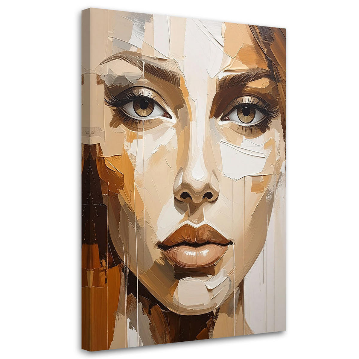 LEINWANDBILD Menschen & Charaktere 80x120cm - Beige, Textil (80/120cm) - Feeby