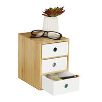 SCHREIBTISCHORGANIZER - Multicolor, Holz/Holzwerkstoff (20/14.5/21cm) - Relaxdays