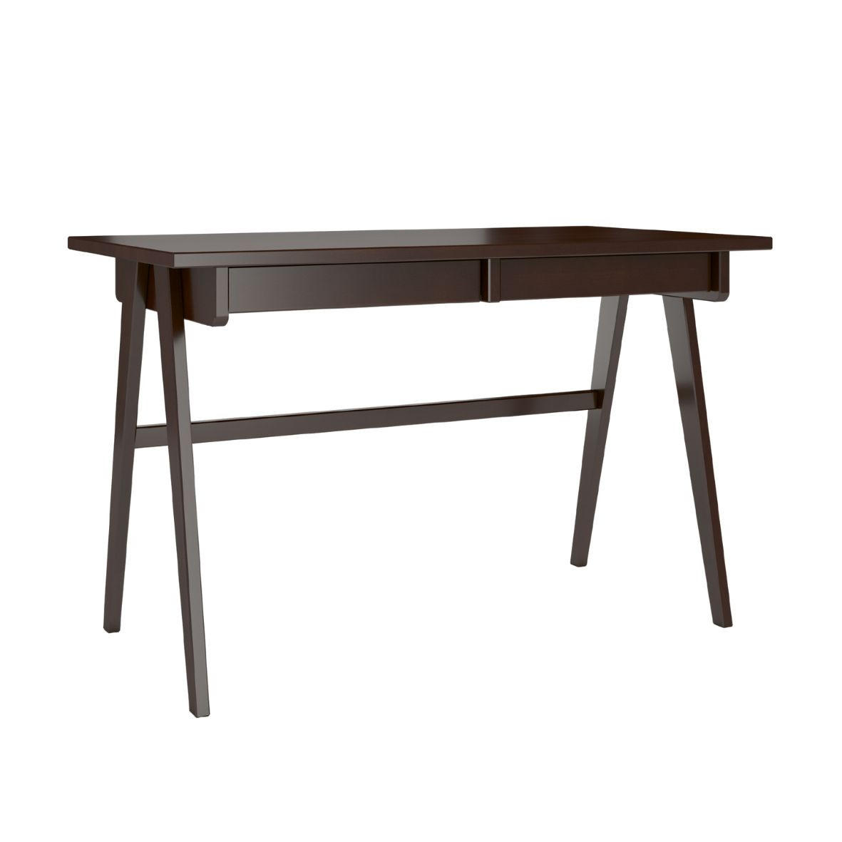 SCHREIBTISCH Edda, 120/65/75 cm in Palisanderfarbe, Buchenholz - Wengefarben, Holz/Buchenholz (65/120/75.5cm) - Visby