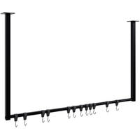 KLEIDERSTÄNDER 150x38x120-schwarz-Metall - Schwarz, Metall (100/60/7cm) - CLP