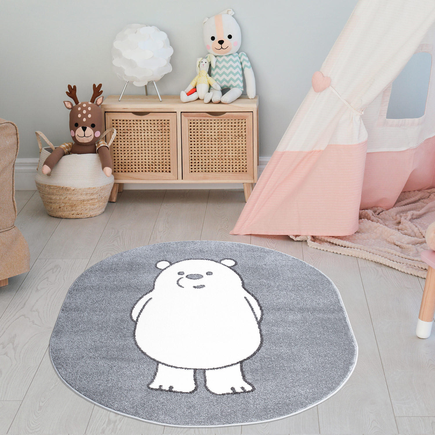 KINDERTEPPICH Anime 923 Grau 100x130 cm - Grau, Textil (130/100cm) - carpet city