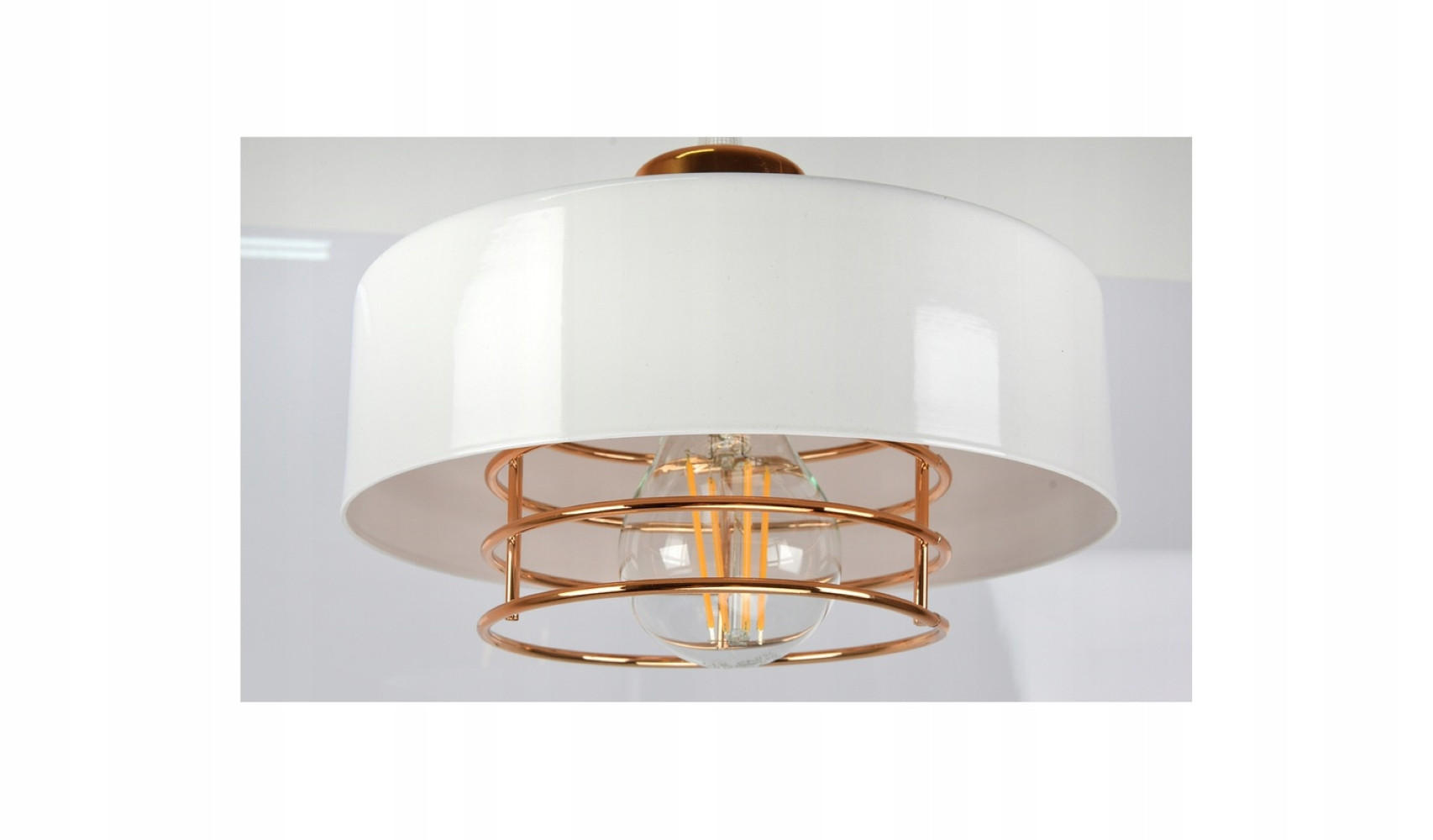 PENDELLEUCHTE EDISON - Goldfarben/Schwarz, Metall (40/40/70cm) - kiki design