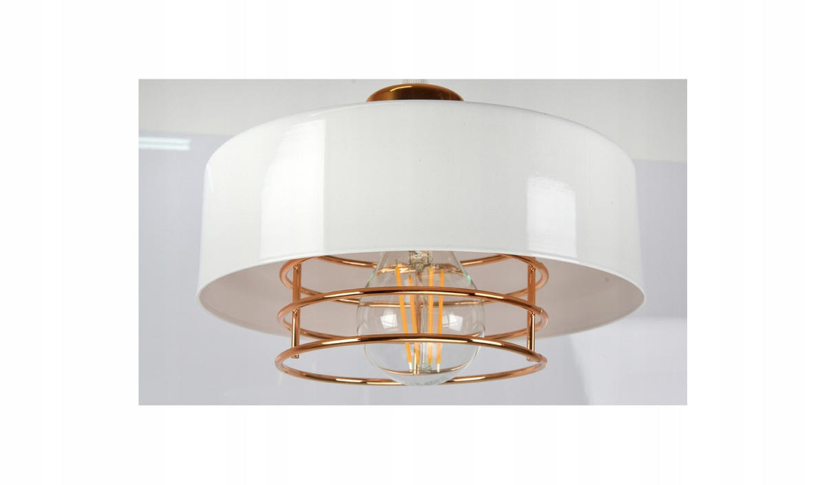 PENDELLEUCHTE EDISON - Goldfarben/Schwarz, Metall (40/40/70cm) - kiki design