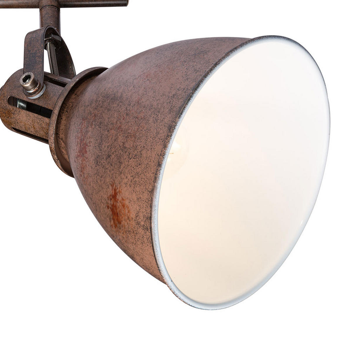 DECKENLEUCHTE Metall Rostfarben Braun - Braun, Metall (45/15/21cm) - Globo Lighting