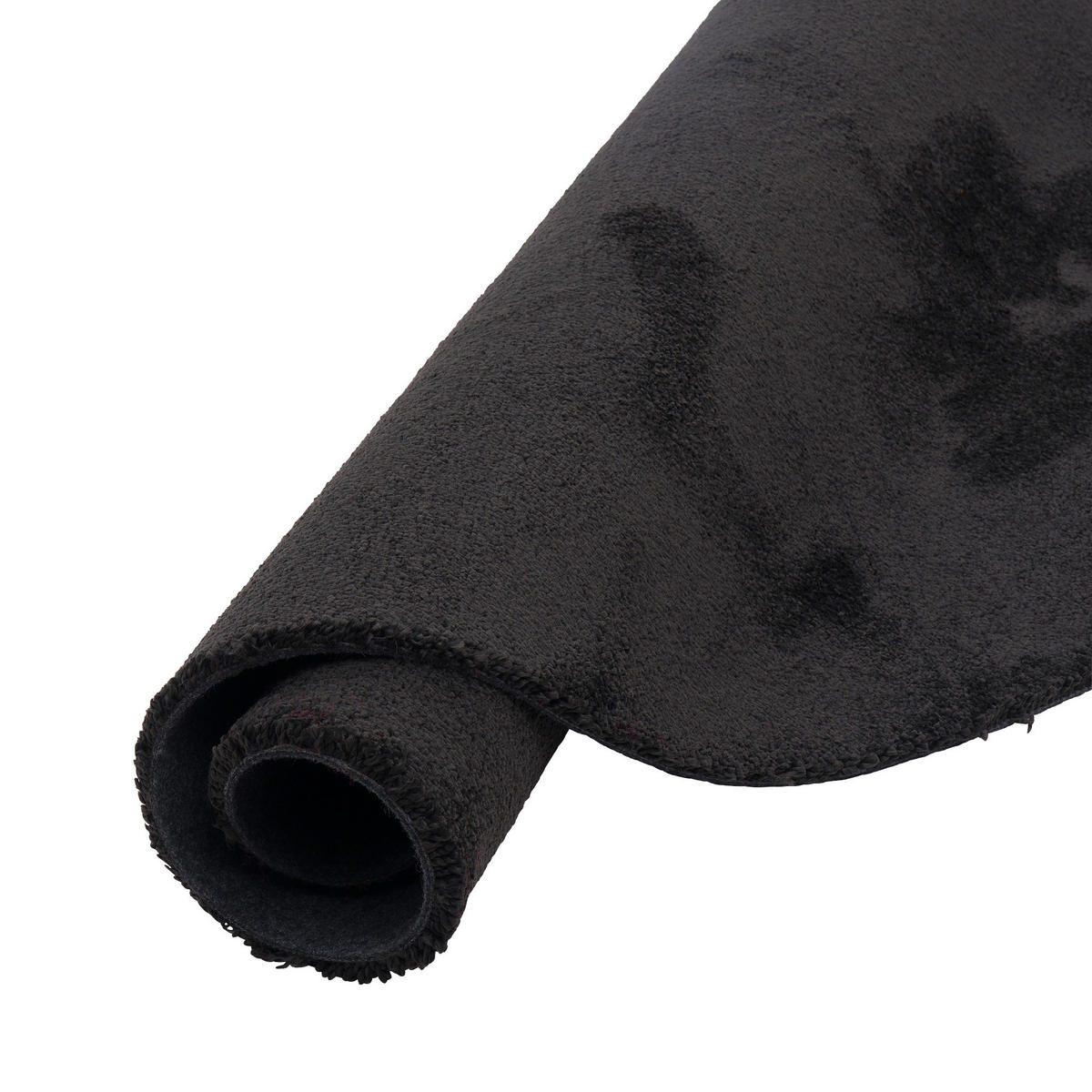 HOCHFLORTEPPICH LIVORNO RUND SUPER SOFT - Schwarz, Textil (100/100cm) - Snapstyle