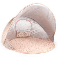 STRANDMUSCHEL Pop-up, UV-Schutz 40+ - Rosa, Textil (105/146cm) - Bieco Spielwaren