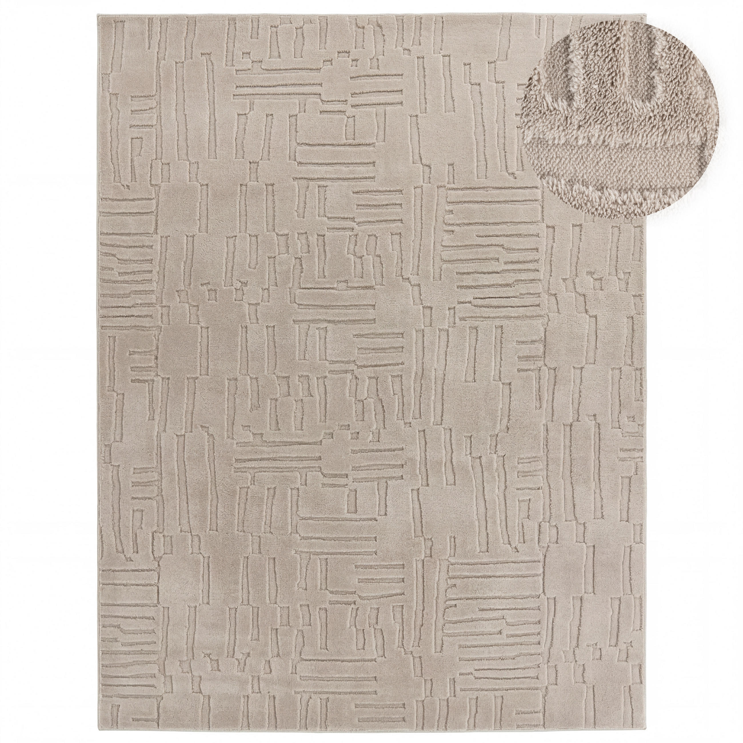 HOCHFLORTEPPICH 160/220 cm Tokio 476 - Beige, Textil (160/220cm) - Paco Home