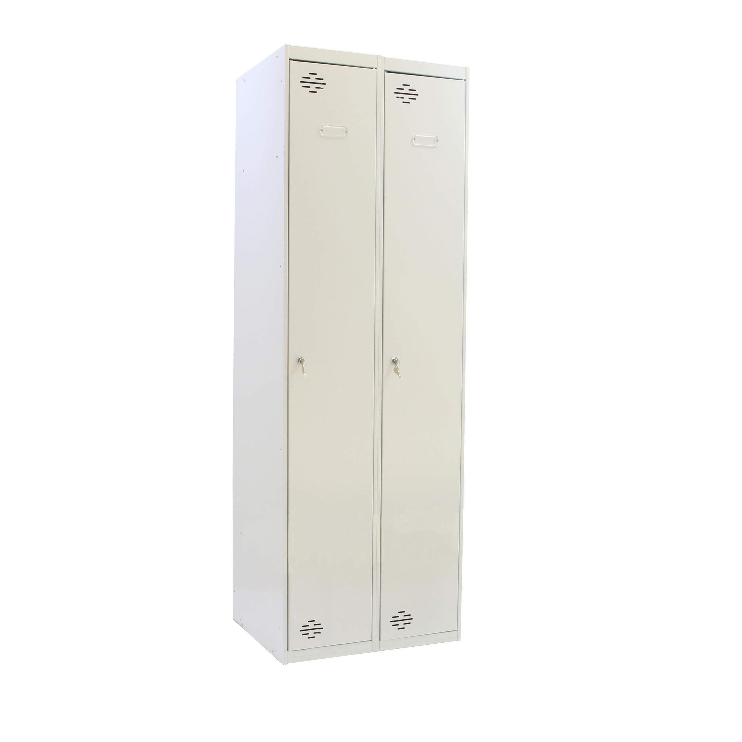 SPIND Amego 2 Abteile HxBxT 180 x 60 x 50 cm Abteilbreite 30 cm - Hellgrau, Metall (60/180/50cm) - PROREGAL