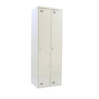 SPIND Amego 2 Abteile HxBxT 180 x 80 x 50 cm Abteilbreite 40 cm - Hellgrau, Metall (80/180/50cm) - PROREGAL