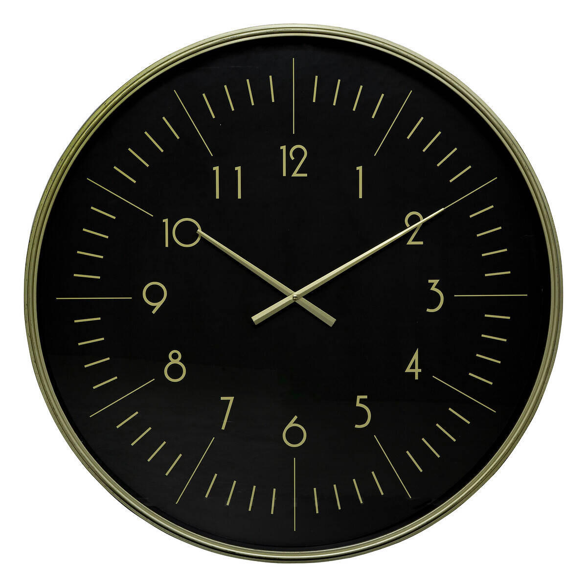 WANDUHR Alfie Ø 75 cm - Schwarz, Kunststoff (75.5/75.5/5.5cm) - Atmosphera Createur d´interieur