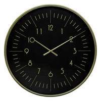 WANDUHR Alfie Ø 75 cm - Schwarz, Kunststoff (75.5/75.5/5.5cm) - Atmosphera Createur d´interieur