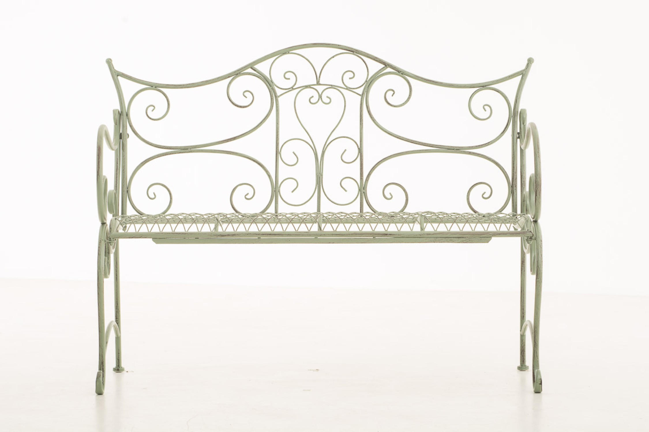 GARTENBANK Targo antik-grün - Grün, Metall (113/47/89cm) - TPFGarden