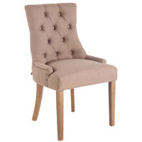 ESSZIMMERSTUHL Aberdeen 92x55x58 cm taupe - Taupe, Textil (55/92/58cm) - furnicato