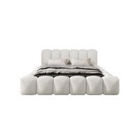 POLSTERBETT TRANI 200x200 cm, Weiß - Weiß, Textil (200/200cm) - Fedve