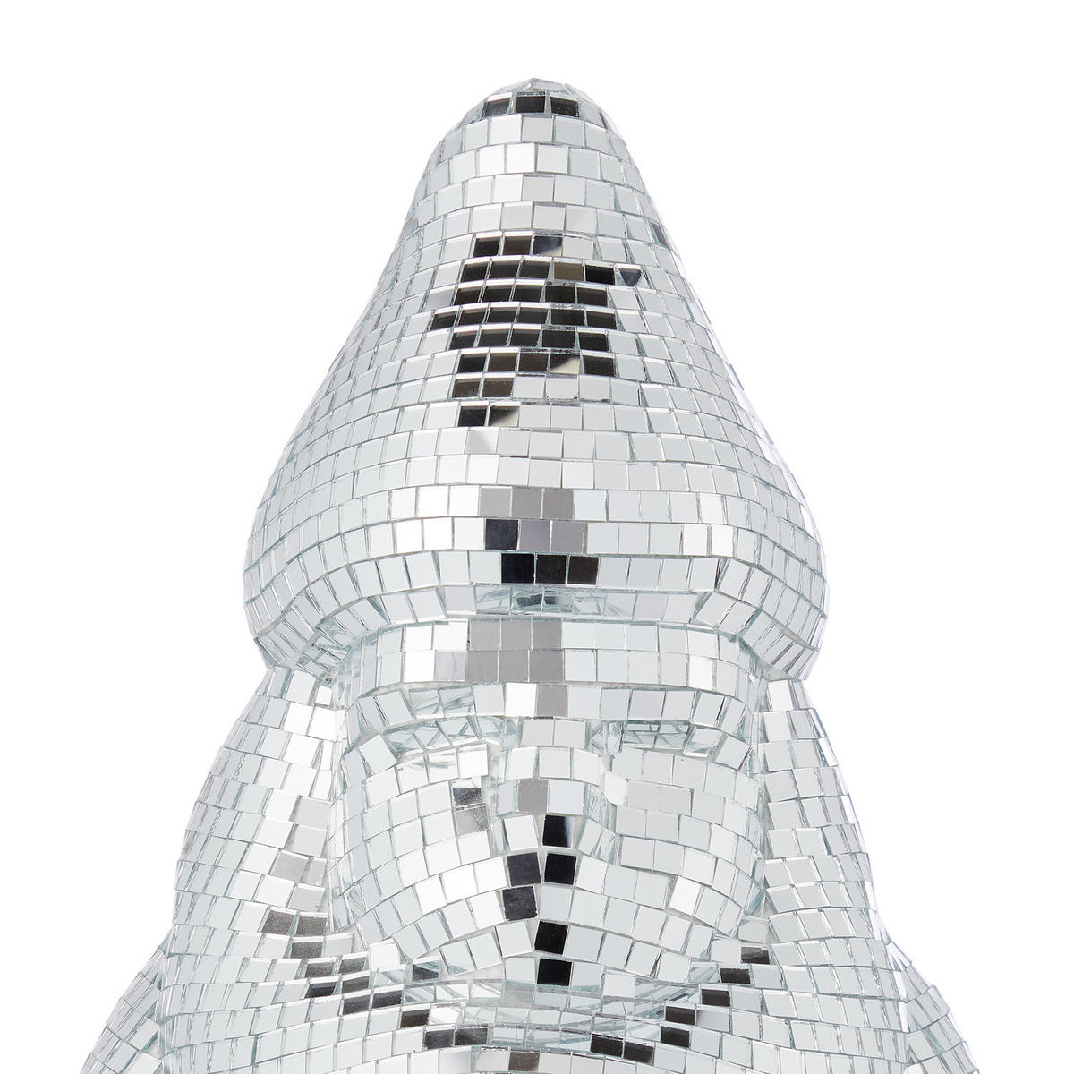 DEKO-FIGUR Santa Disco - Silberfarben, Glas/Kunststoff (18/45/19cm) - Butlers