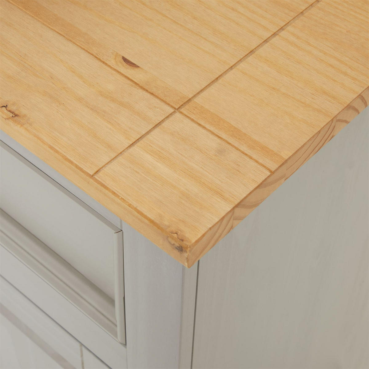 SIDEBOARD TEQUILA - Braun/Grau, Holz (133/85/44cm) - IDIMEX