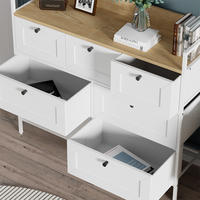 KOMMODE Belaro Weiß 98 x 85 cm mit 7 Schubladen - Weiß, Holzwerkstoff (98/85/30cm) - Vicco