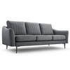 SOFA Cori 3 Dunkelgrau Cloud 97 - Dunkelgrau, Naturmaterialien (206/90/90cm)