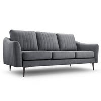 SOFA Cori 3 Dunkelgrau Cloud 97 - Dunkelgrau, Naturmaterialien (206/90/90cm)