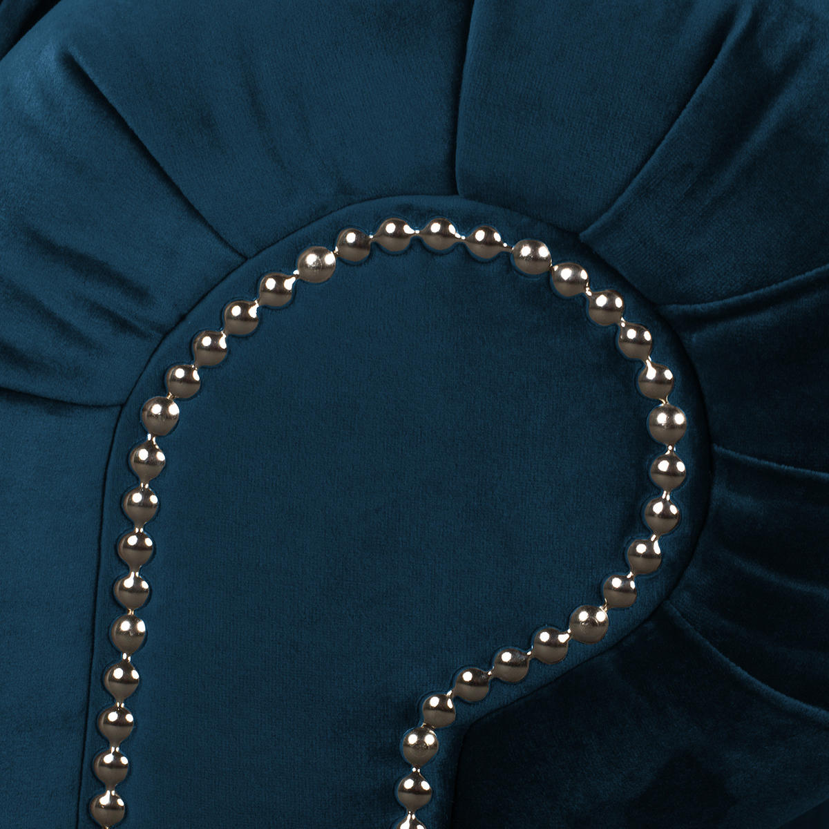 ECKSOFA - Samt - Silberfarben/Dunkelblau, Buchenholz/Textil (260/260cm) - home24