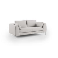 LINEARSOFA Plano - Hellgrau, Textil (196/86/102cm) - Divani.store