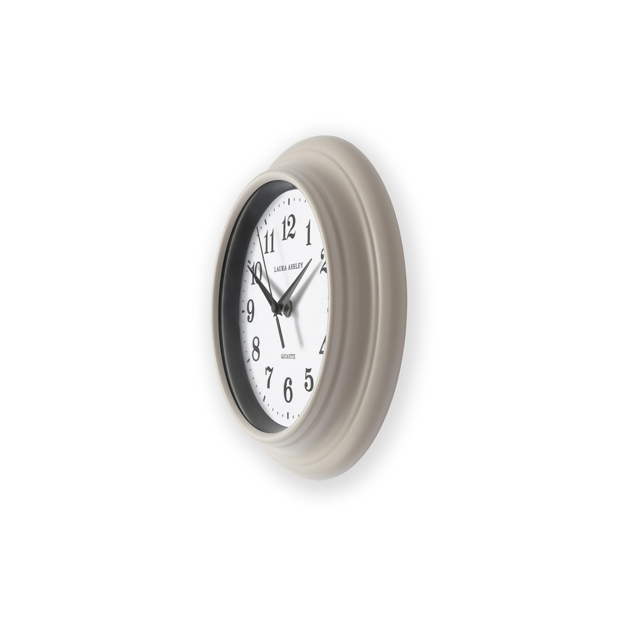 WANDUHR Newgale Hellgrau - Hellgrau/Weiß, Glas/Kunststoff (26/26/5.5cm) - Graham & Brown