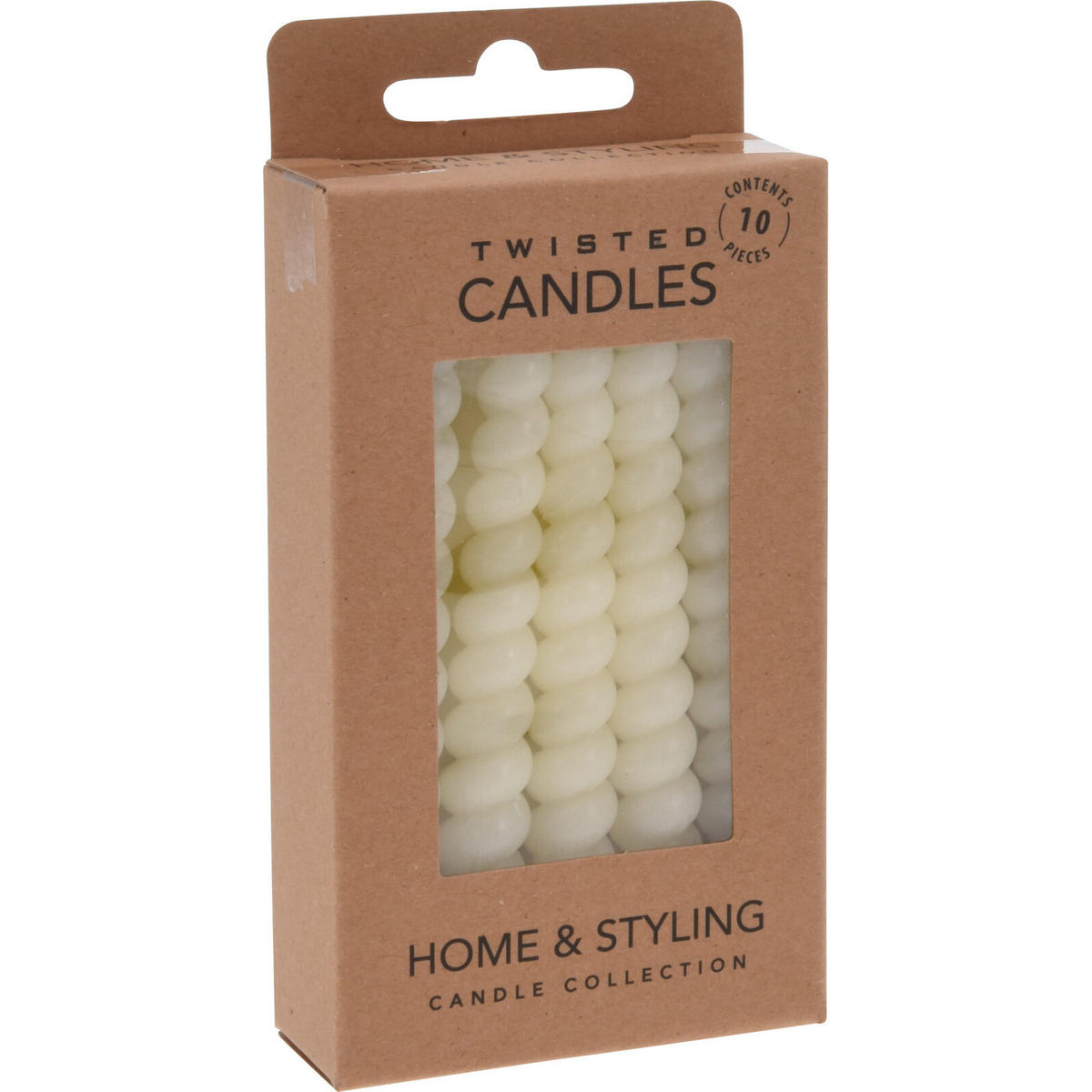TISCHKERZEN aus Paraffinwachs 1,2/1,2/10 cm - Beige, Paraffin (1.2/10/1.2cm) - Home Styling Collection