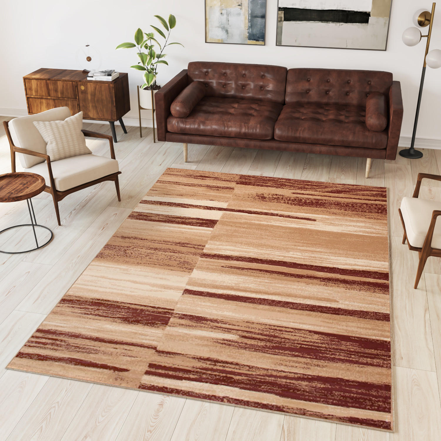 TEPPICH DREAM Braun 80/150 cm - Braun, Textil (80/150cm) - Tapiso